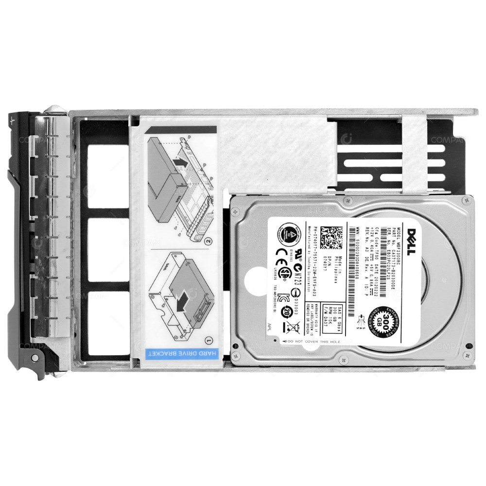 740Y7 LFF  DELL HARD DRIVE 300GB 10K 6G SAS 2.5 SFF IN 3.5 LFF HOT-SWAP	G11 G12 G13
